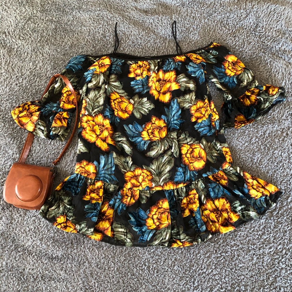 Velvet fabric dress